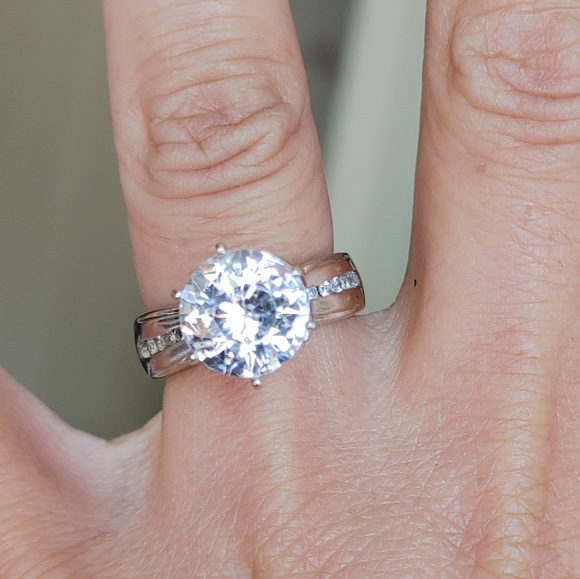 Jewelry - Vintage 14k GP/ Sterling Wedding/ Engagement Ring